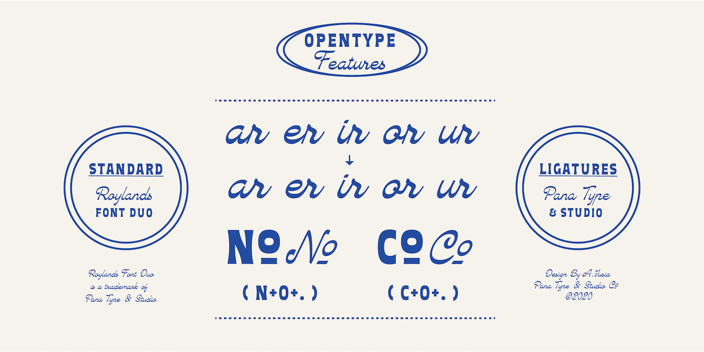 Пример шрифта Roylands Font Duo #5